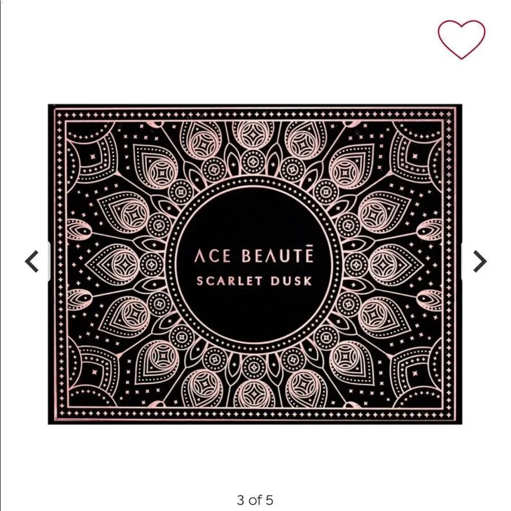 Ace Beaute Scarlet Dusk Eyeshadow Palette gorgeous shades from sunup to sundown